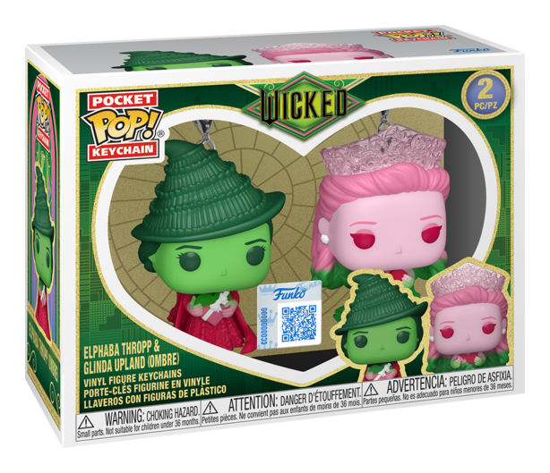 Pop! Keychain 2 Pack Wicked Glinda & Elphaba