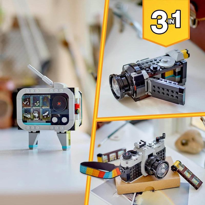Lego Creator 3 in 1 31147 Retro Camera Buildable Toy for Ages 8 and Up, close-up detail