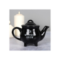 Witches Brew Black Ceramic Tea Pot