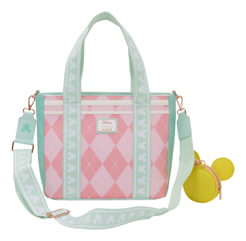 Loungefly - Disney Mickey & Friends Tennis Tote Bag with Coin Bag