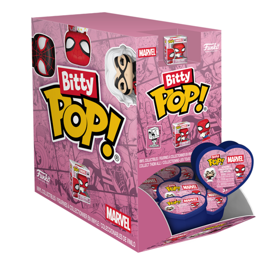 Bitty Pop! Easter Eggs - Spiderman Valentines - 24pc PDQ - Image