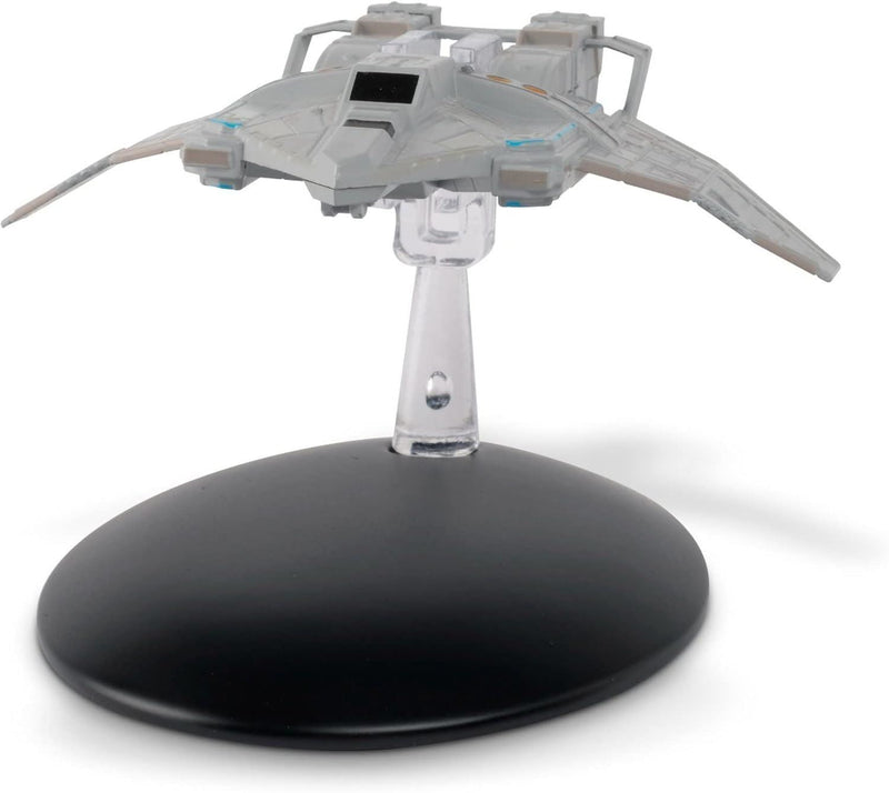 / #68 Federation Attack Fighter Diecast Model Ship Window Boxed (Star Trek / Eaglemoss), in display