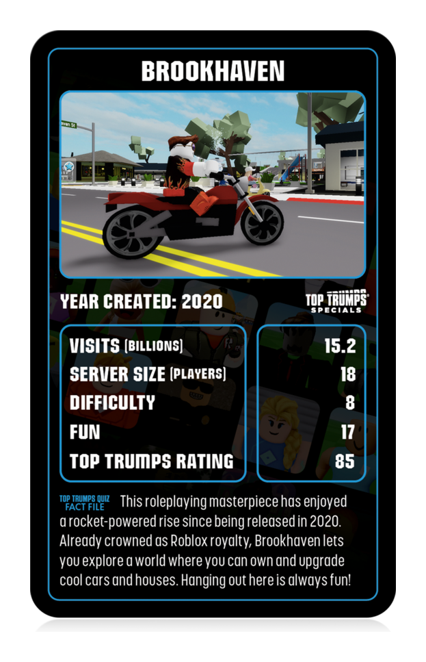 The Independent & Unofficial Guide to Roblox Top Trumps Card Game - Image