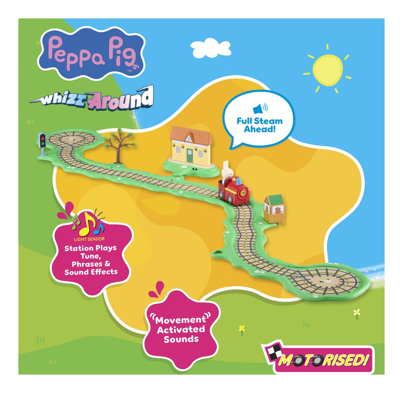 Peppa Pig Whizz Around Clickety Clack Train Set - Image