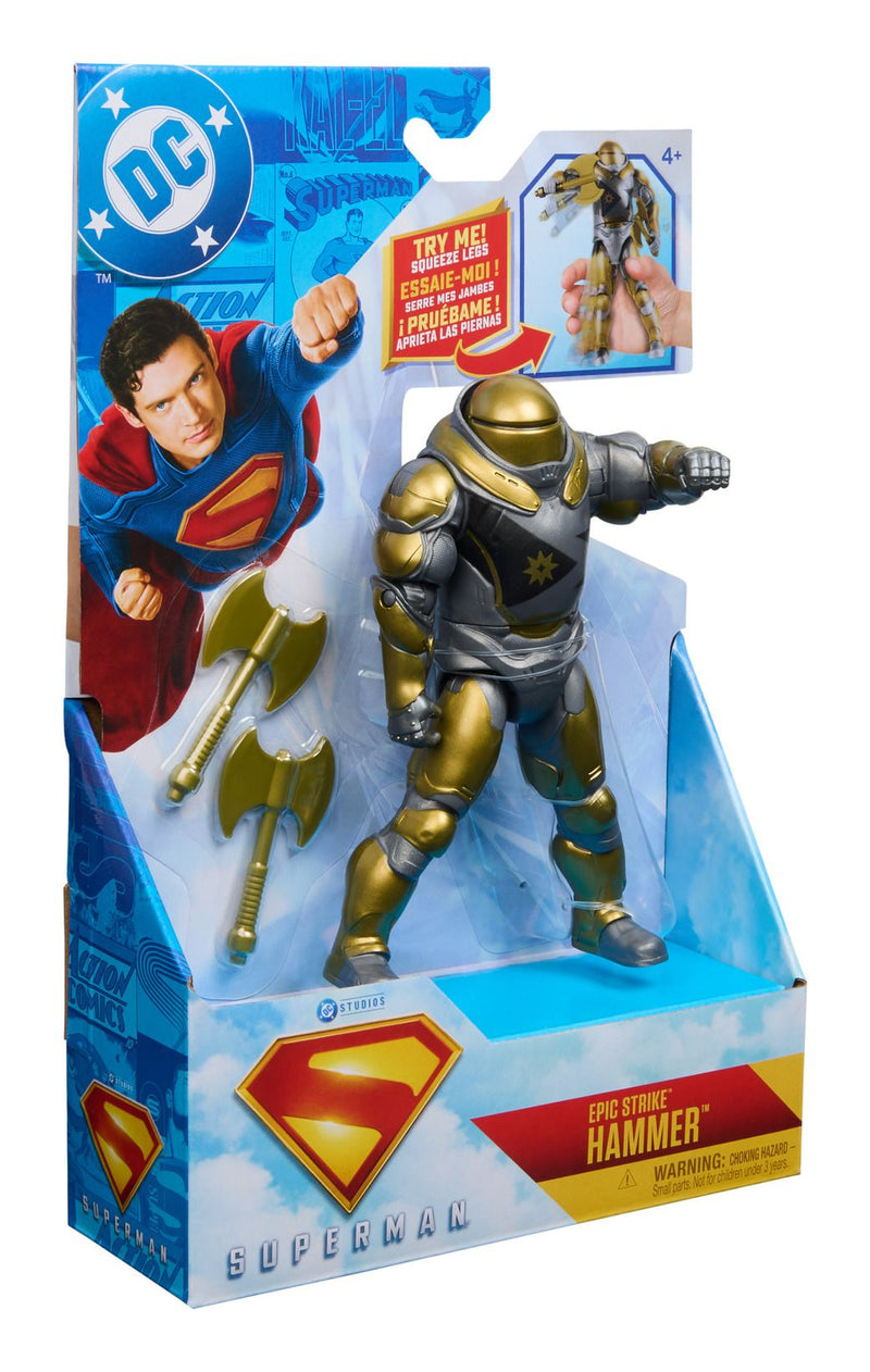 Superman 6" Superman Battle Attack Hammer Feature Figure - Image