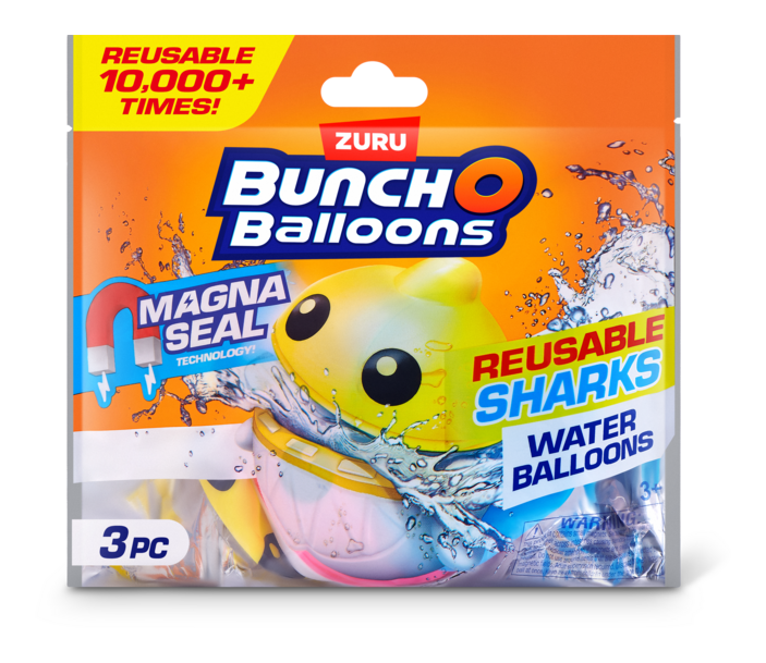 Bunch O Balloons Reusable Shark 3 Pack - Image