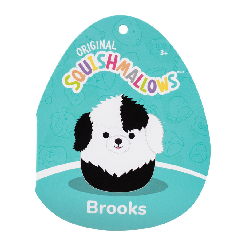 Original Squishmallows 16-Inch Brooks the Black and White Sheepadoodle - Image