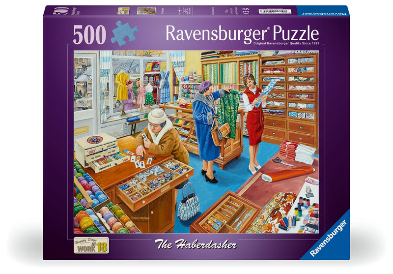 Happy Days At Work The Haberdasher 500 Piece Jigsaw Puzzle