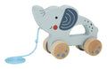 Wooden Pull Along Elephant