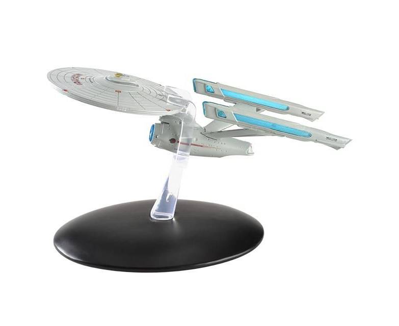 U.S.S. Enterprise NCC-1701 (2271) Refit TMP Model Diecast Ship (Eaglemoss / Star Trek) Boxed 2021 Wave 3 Edition, side angle