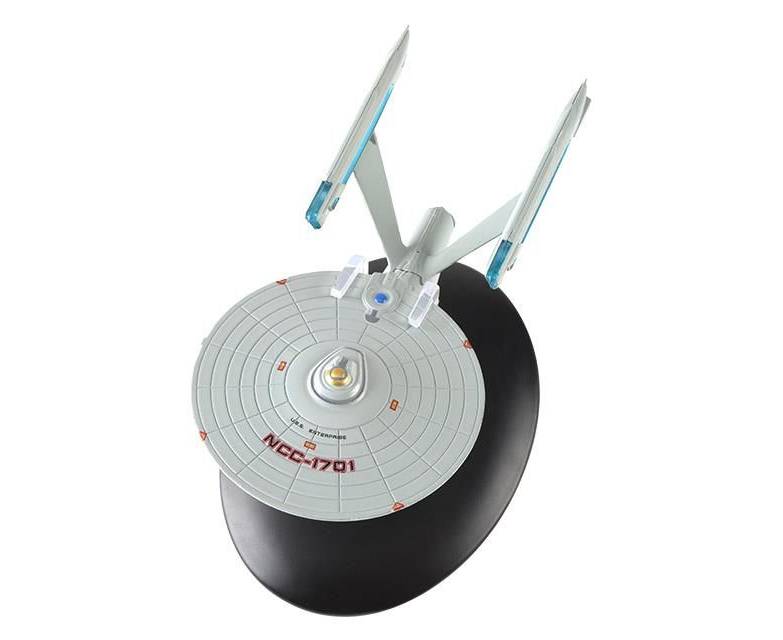 U.S.S. Enterprise NCC-1701 (2271) Refit TMP Model Diecast Ship (Eaglemoss / Star Trek) Boxed 2021 Wave 3 Edition, rear view