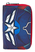Loungefly - Marvel Captain America Black & White Wallet, side angle