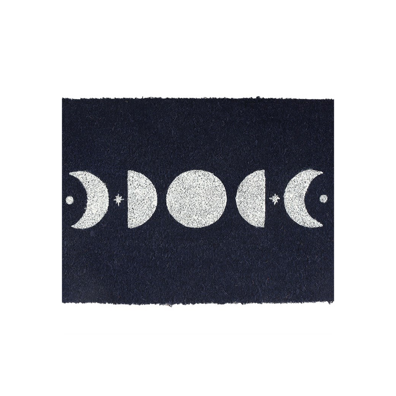 Dark Blue Moon Phase Doormat