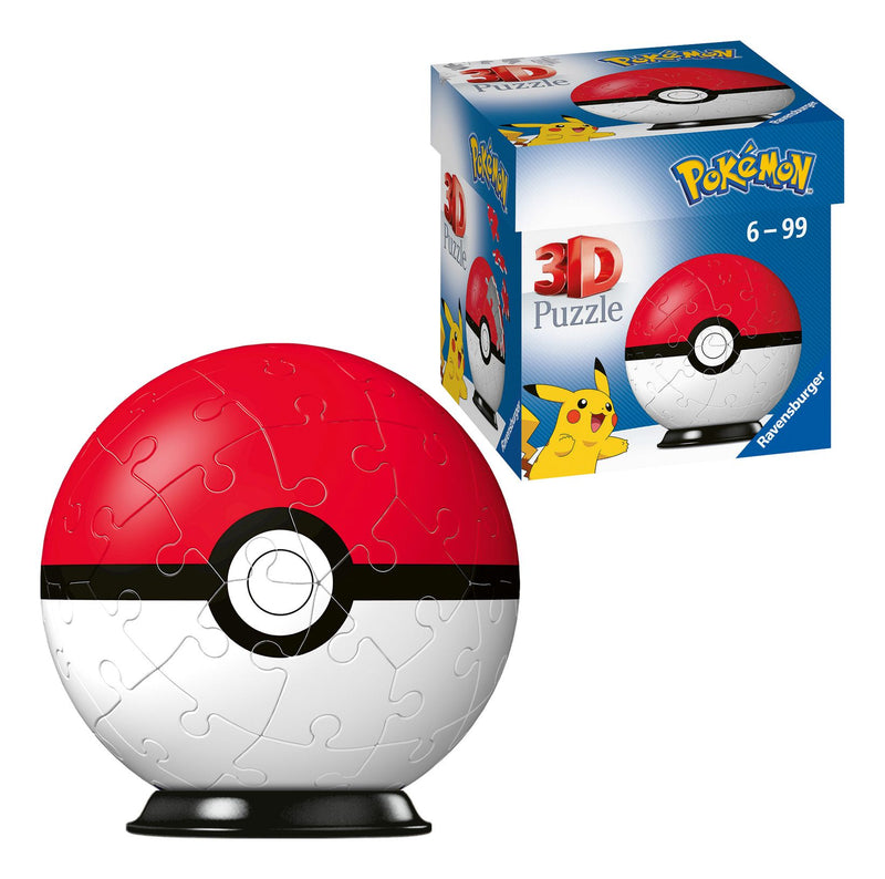 Pokemon Pokeball 54 Piece 3D Puzzle - Image