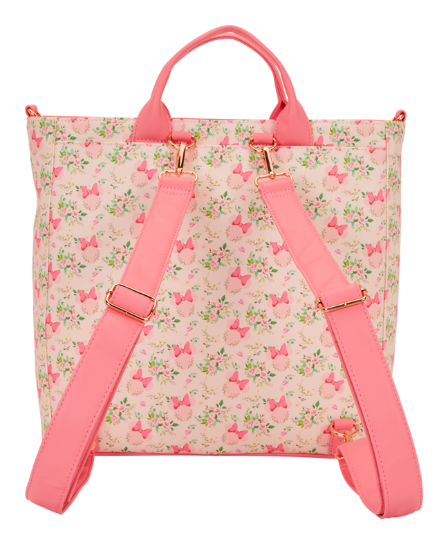 Loungefly - Minnie Floral Convertible Backpack & Tote Bag - Image
