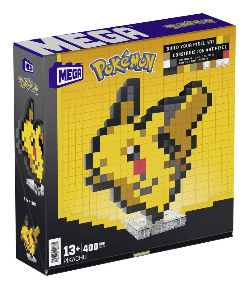 Mega - Pokemon - Pikachu Pixel Art, side angle