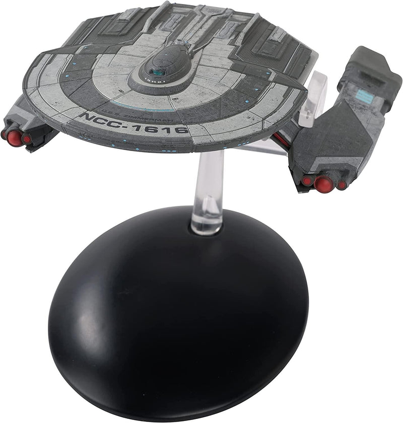 U.S.S. Zimmerman NCC-1616 Starfleet Tug (Helios-class) Discovery Ships Model Diecast Federation Tug Ship (Eaglemo, side angle