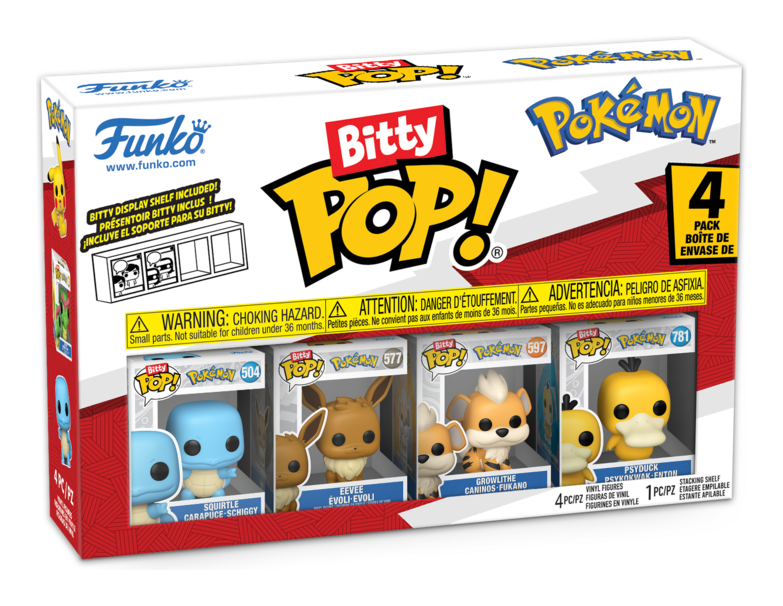 Bitty Pop! - Pokemon - Squirtle 4 Pack - Image