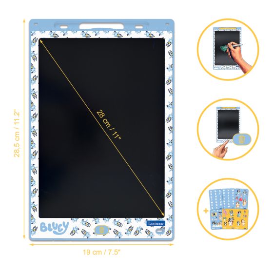 Bluey 11" Multicolour E-ink Tablet With Stencils