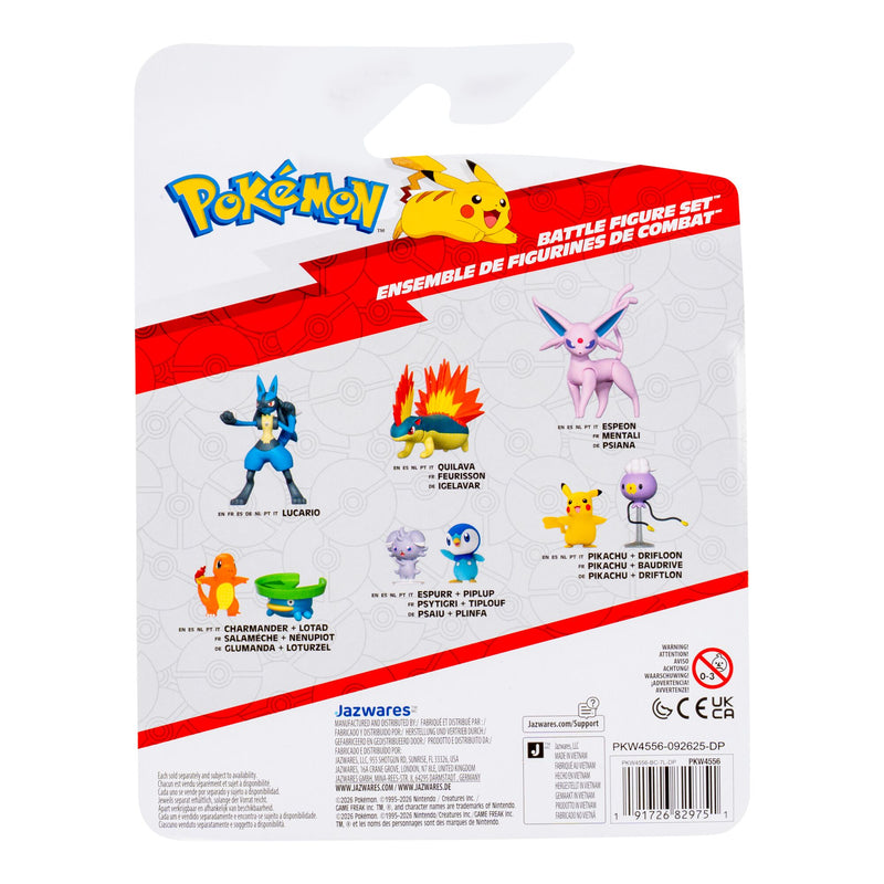 Pokemon Battle Figure 3 Pack W28