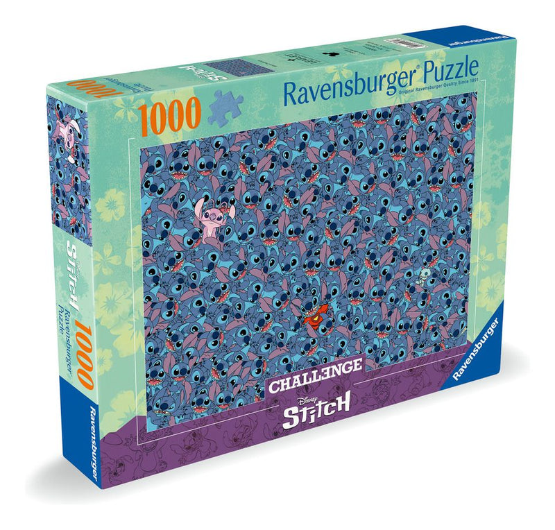 Disney Stitch Challenge 1000 Piece Jigsaw Puzzle - Image