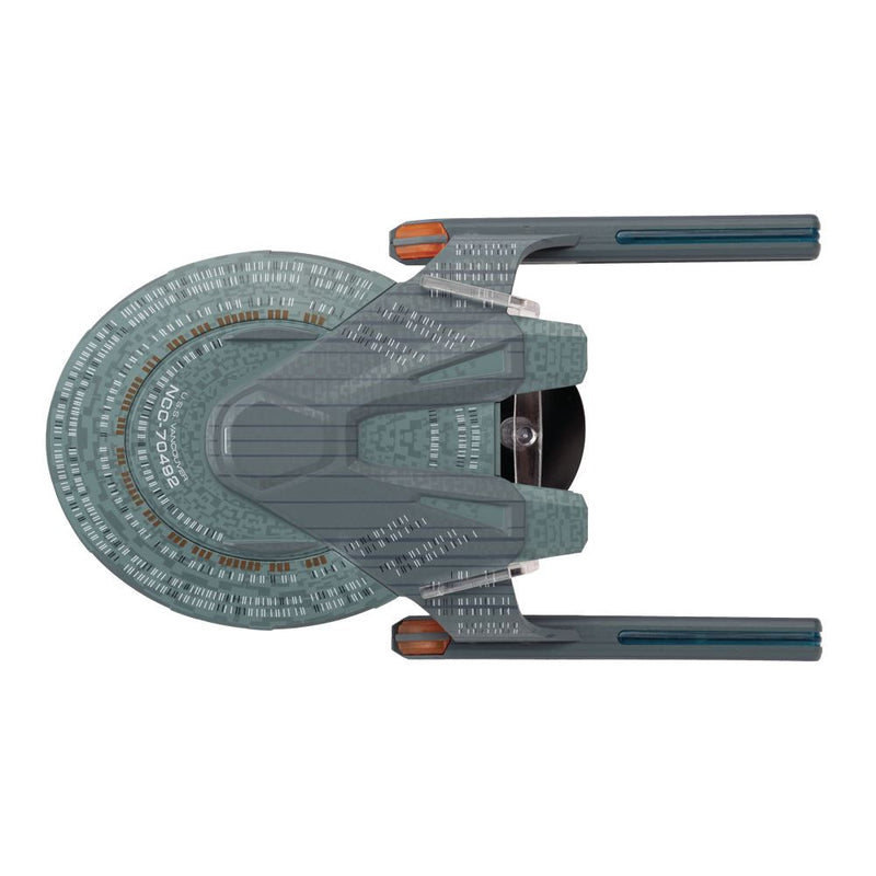 U.S.S. Vancouver NCC-70492 Starship Ship Model Die Cast Starship STLEN602 Lower Decks (Eaglemoss / Star Trek), side angle