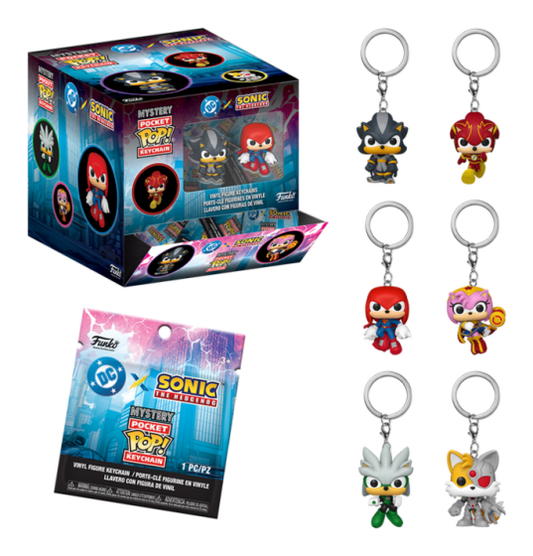 Pop! Keychain - Justice League & Sonic 12 Pieces in PDQ