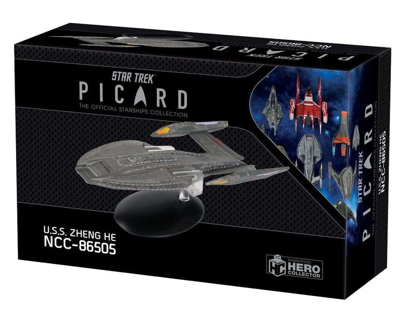 U.S.S. Zheng He NCC-86505 (Inquiry-class, Short Nacelles) Model Diecast Ship Picard (Eaglemoss / Star Trek), close-up detail