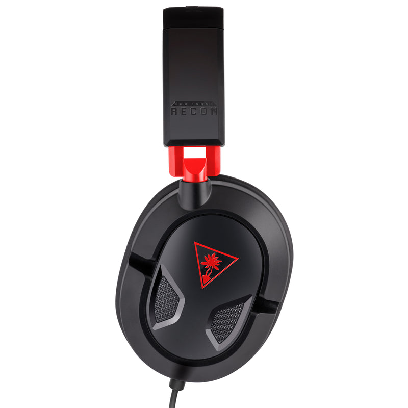 Turtle Beach Recon 50 Wired Gaming Headset Black for PC close up detail