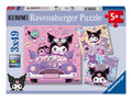 Hello Kitty Kuromi 3x 49 Piece Jigsaw Puzzles