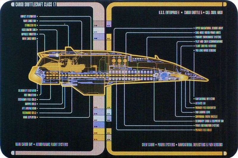 Type-17 Cargo Shuttlecraft Argo Model Diecast Ship (Eaglemoss / Star Trek), alternate view