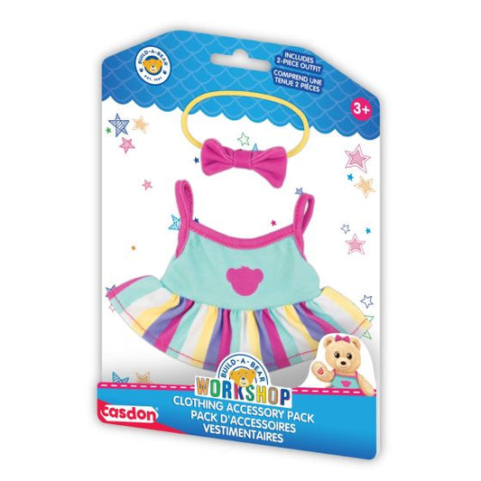 Build-a-Bear Workshop Clothing Pack -Striped Dress
