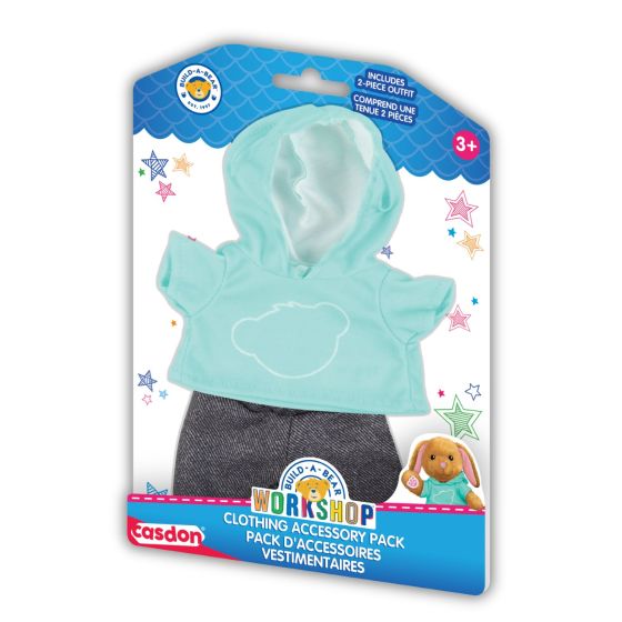 Build-a-Bear Workshop Clothing Pack - Teal Hoodie