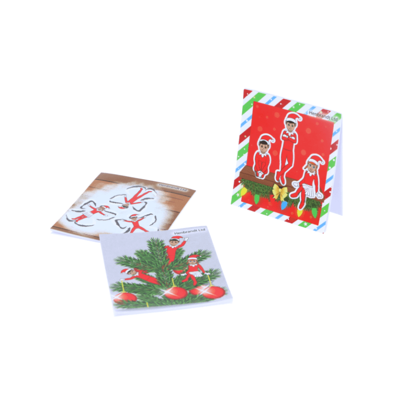 Christmas Elfin Around Mini Notebook, side angle