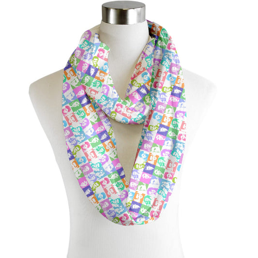 elvis colour - Scarf - Infinity - Chiffon collectible from https://britishmade.gifts/