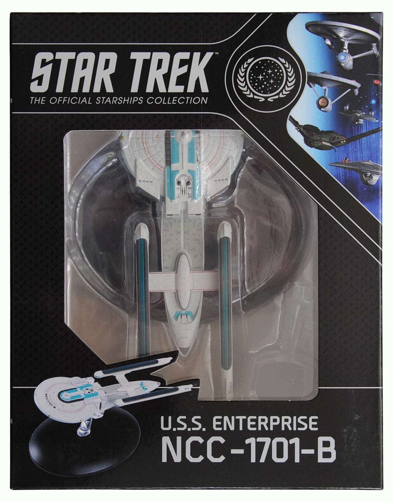 U.S.S. Enterprise NCC-1701-B (Excelsior-class refit) Model Diecast Ship (Eaglemoss / Star Trek), packaging shot