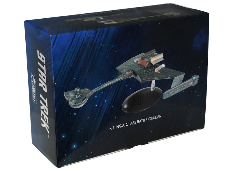 Klingon K't'inga-class Battle Cruiser XL EDITION Die-cast Model Ship (Eaglemoss / Star Trek), rear view