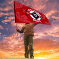 It's Coming Home Badge - Flag with Sleeve - WC26 - 4 Sizes!, side angle