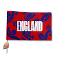 England Red and Blue Lions Flag with Sleeve - WC26 - 4 Sizes! collectible from https://britishmade.gifts/