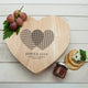 Personalised Engraved Heart Venn Diagram Heart Cheese Board