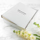 Personalised White Leather Photo Album
