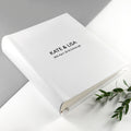 Personalised White Leather Photo Album