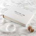Personalised White Leather Photo Album