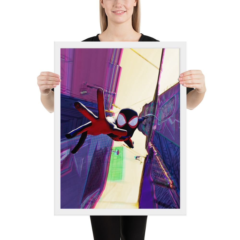 Spider-Man Across the Spider-Verse Miles Morales Framed Poster
