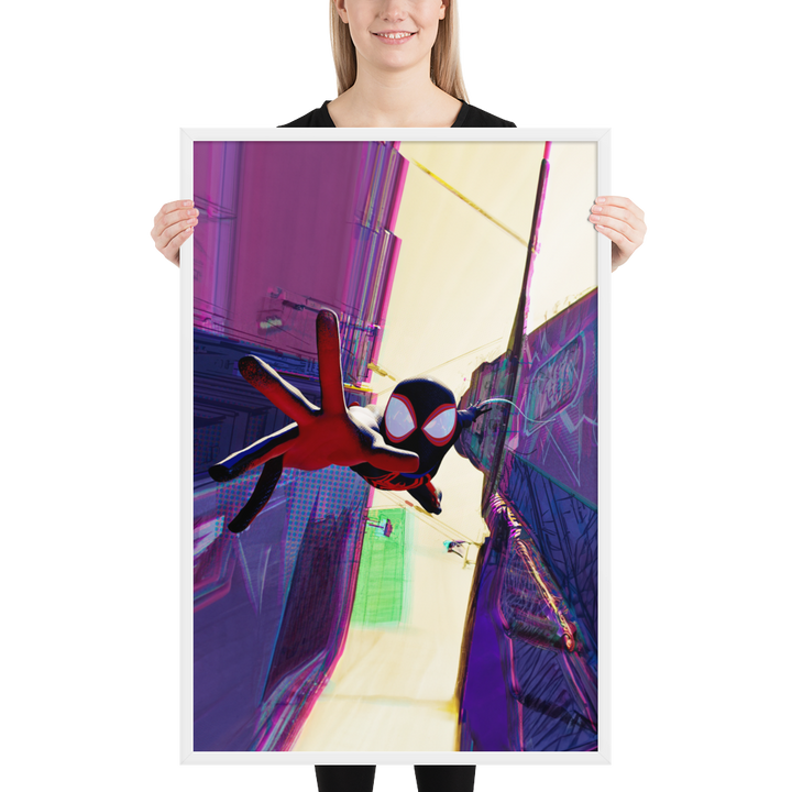 Spider-Man Across the Spider-Verse Miles Morales Framed Poster