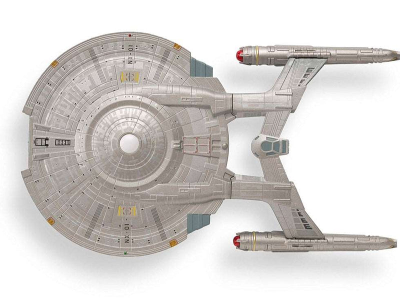 Enterprise NX-01 XL EDITION Model Diecast Ship (Eaglemoss / Star Trek), close-up detail