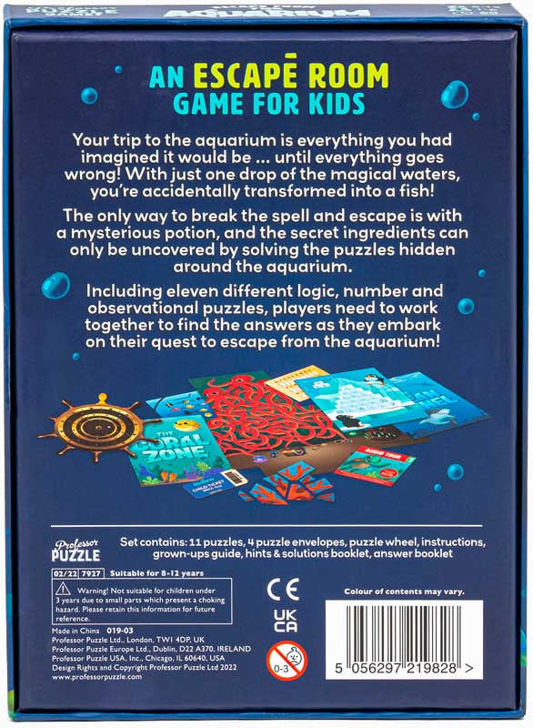 Escape from the Aquarium | Puzzle Game Adventure for Families & Kids, side angle