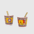 Bialetti X Dolce&Gabbana Sicilian Cart Gift Set (Moka 2 Cup, 2 Cups & Gold Stirrers), additional view