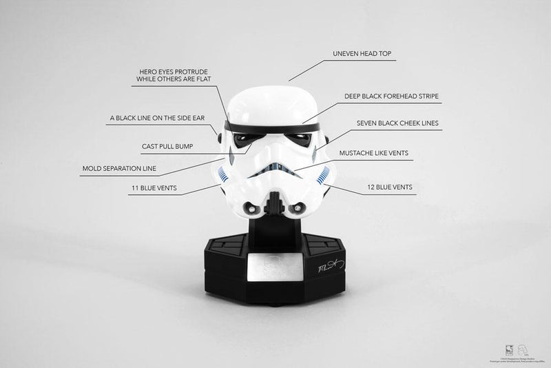 PureArts Star Wars (Original Storm Trooper Helmet) 1:3 Figurine PVC Statue - Image 3