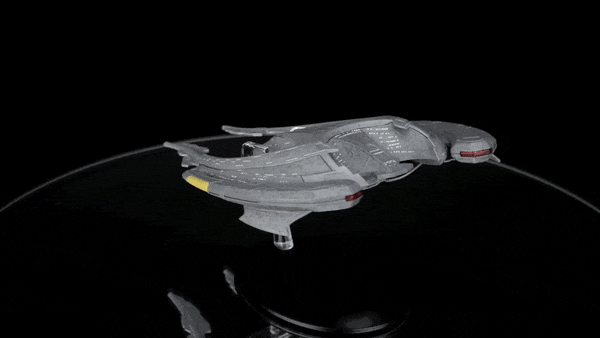 Son'A Flagship Model Die Cast Ship SPECIAL ISSUE (Eaglemoss / Star Trek), side angle